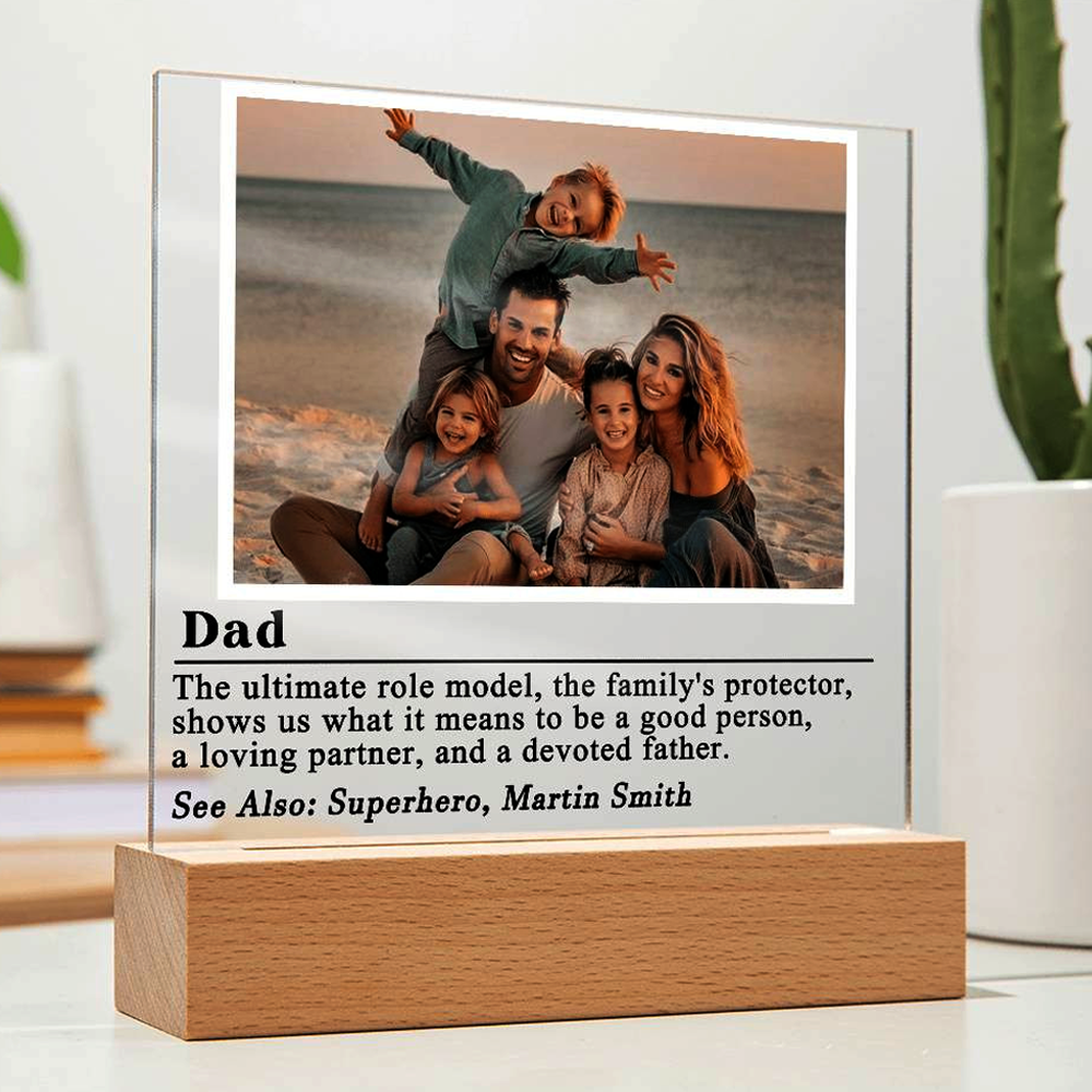 Dad definition Photo Plaque