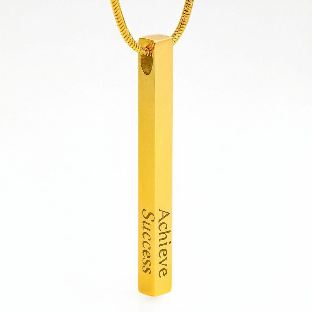 Engraved Bar Necklace – Celebrate Milestones
