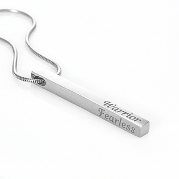 Engraved Bar Necklace – Empowerment Jewelry