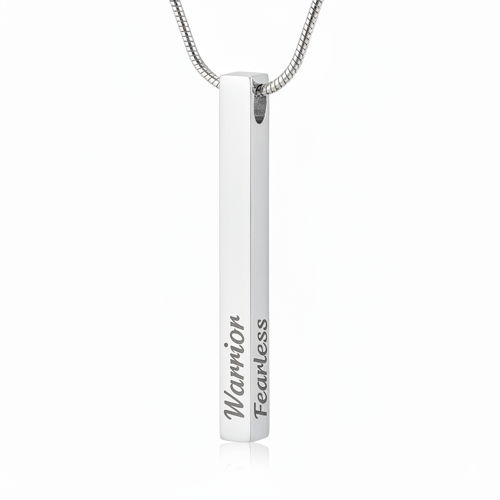 Engraved Bar Necklace – Empowerment Jewelry