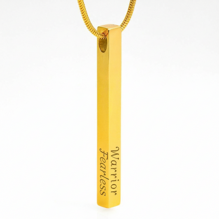 Engraved Bar Necklace – Empowerment Jewelry