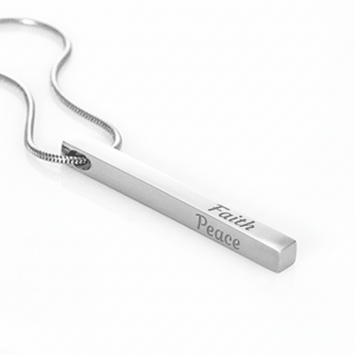 Engraved Bar Necklace – Minimalist but Meaningful