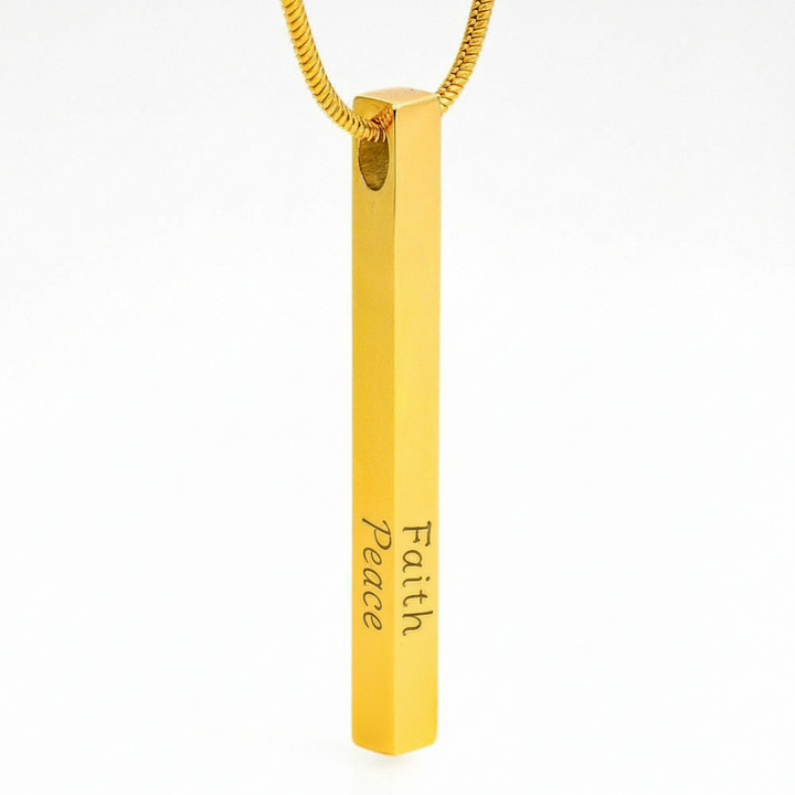 Engraved Bar Necklace – Minimalist but Meaningful
