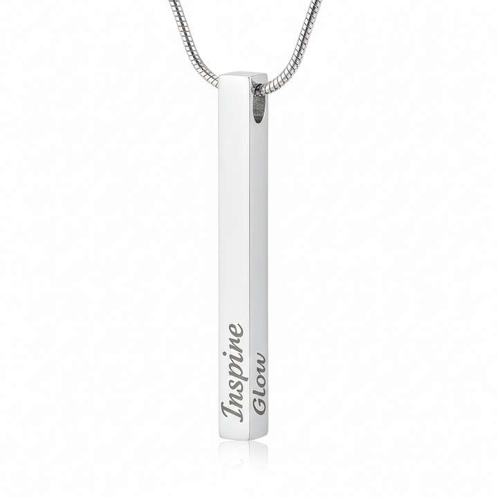 Engraved Bar Necklace – Motivational Jewelry Trend