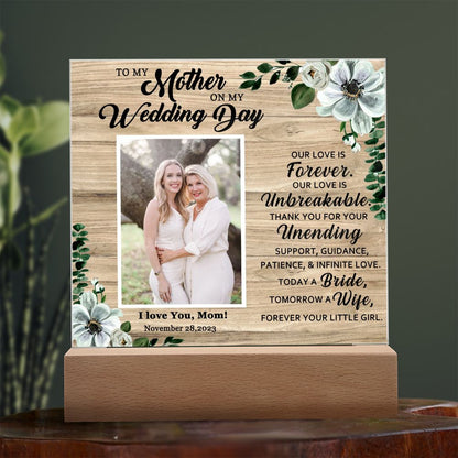 Custom Photo - Wedding Gift for Mother from Bride