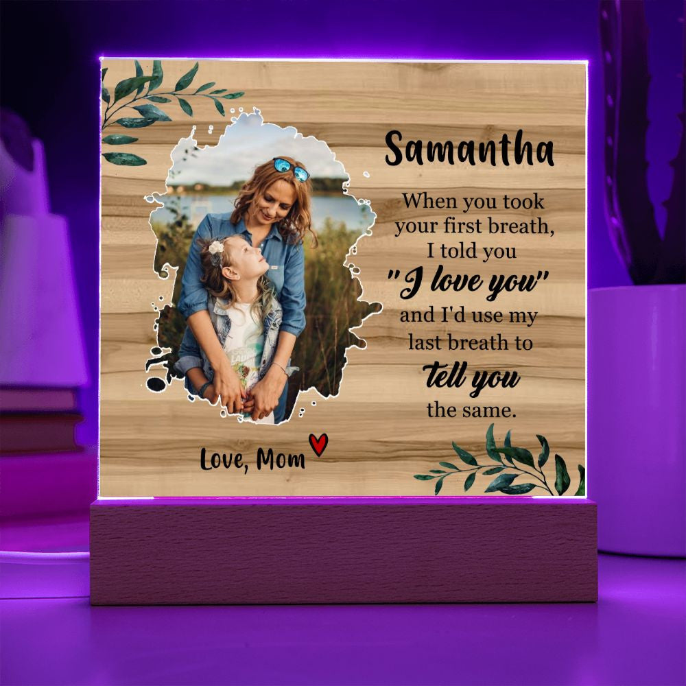 acrylic plaque daughter gifts