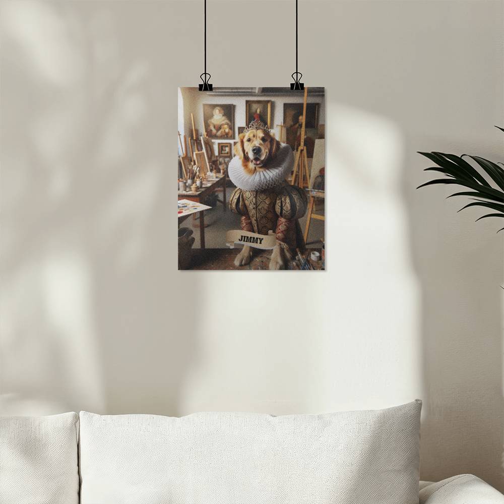 Noble Paws - Renaissance Royalty High Gloss Poster