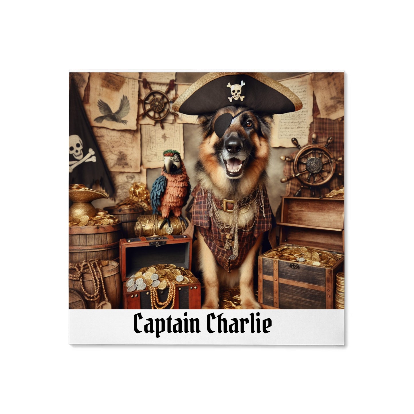 AI Generated Pet Pirate Portrait