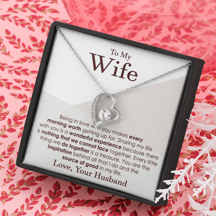 Heart Necklace Gift for Wife
