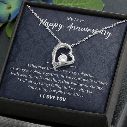 Happily Ever after Necklace Gift for Wife - Anniversary Gift
