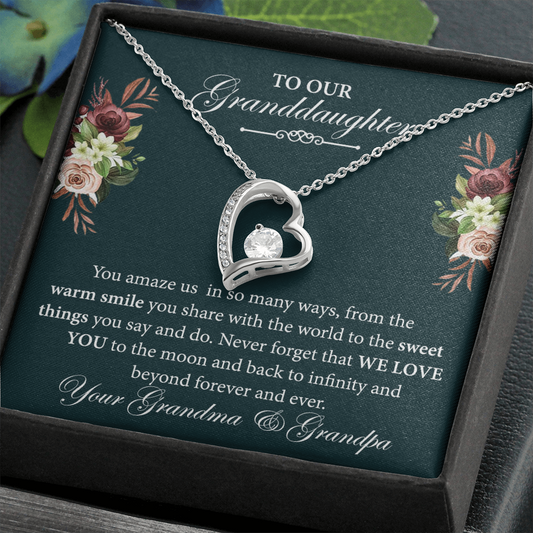 To Our Granddaughter Necklace From Grandparents