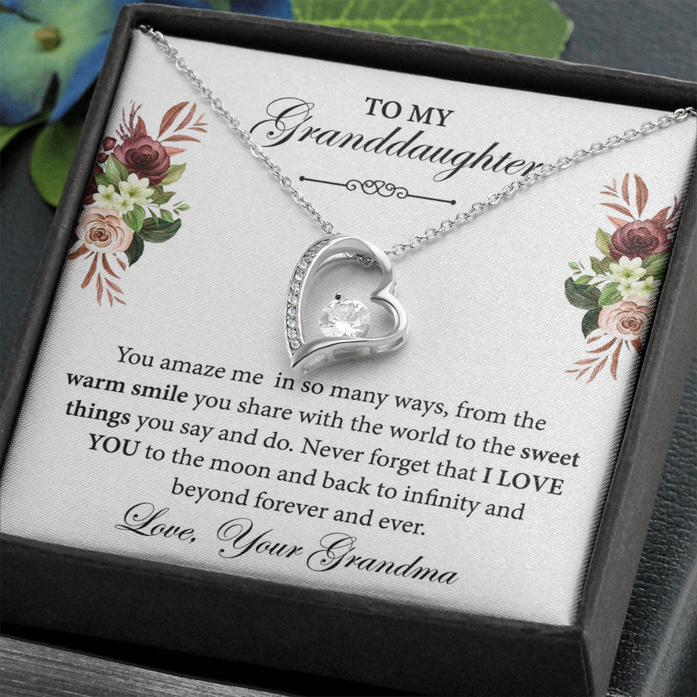 To My Granddaughter Necklace Gift From Nana