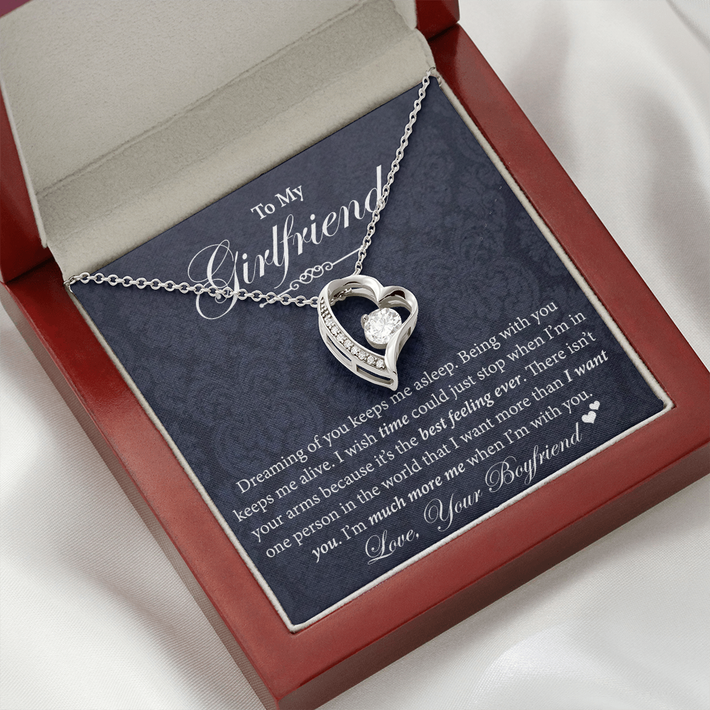 Heart Necklace Gift for Girlfriend Love
