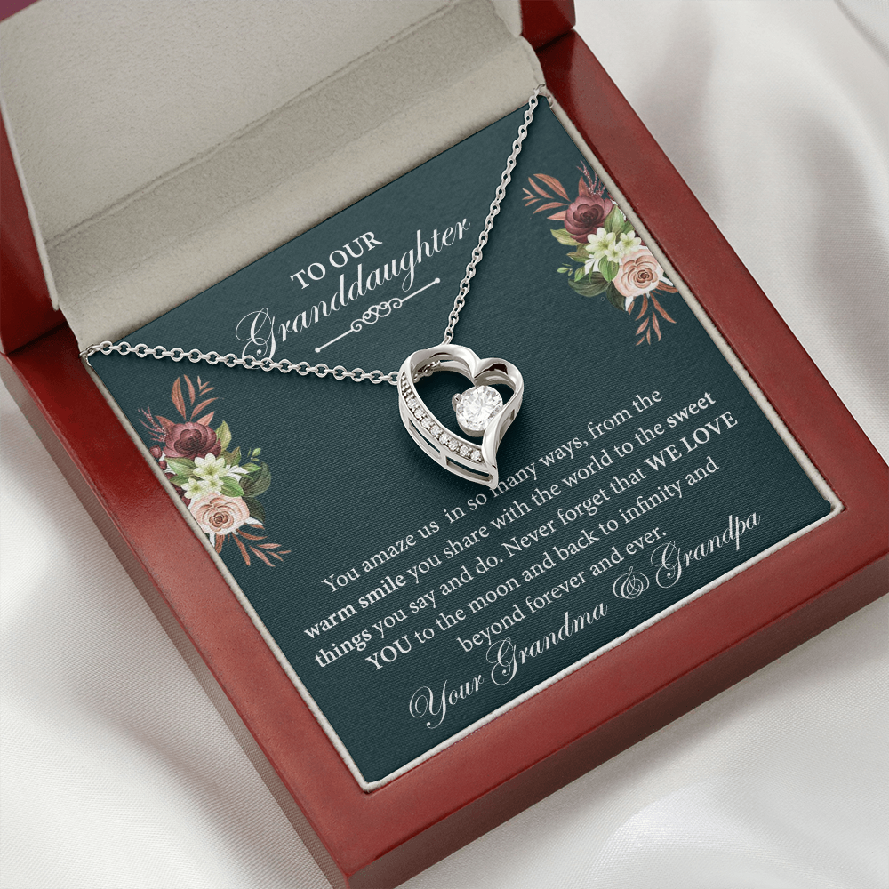 To Our Granddaughter Necklace From Grandparents