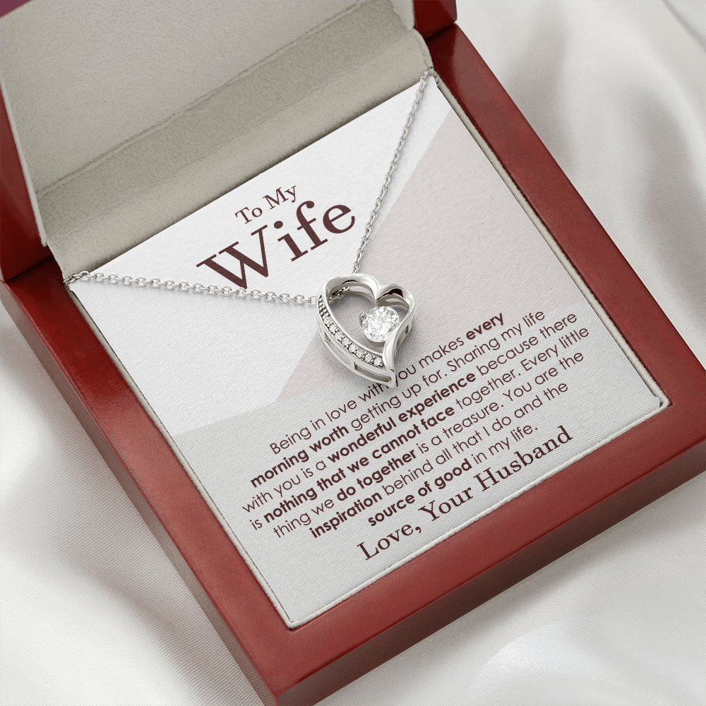 Heart Necklace Gift for Wife