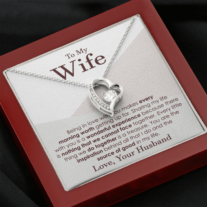 Heart Necklace Gift for Wife
