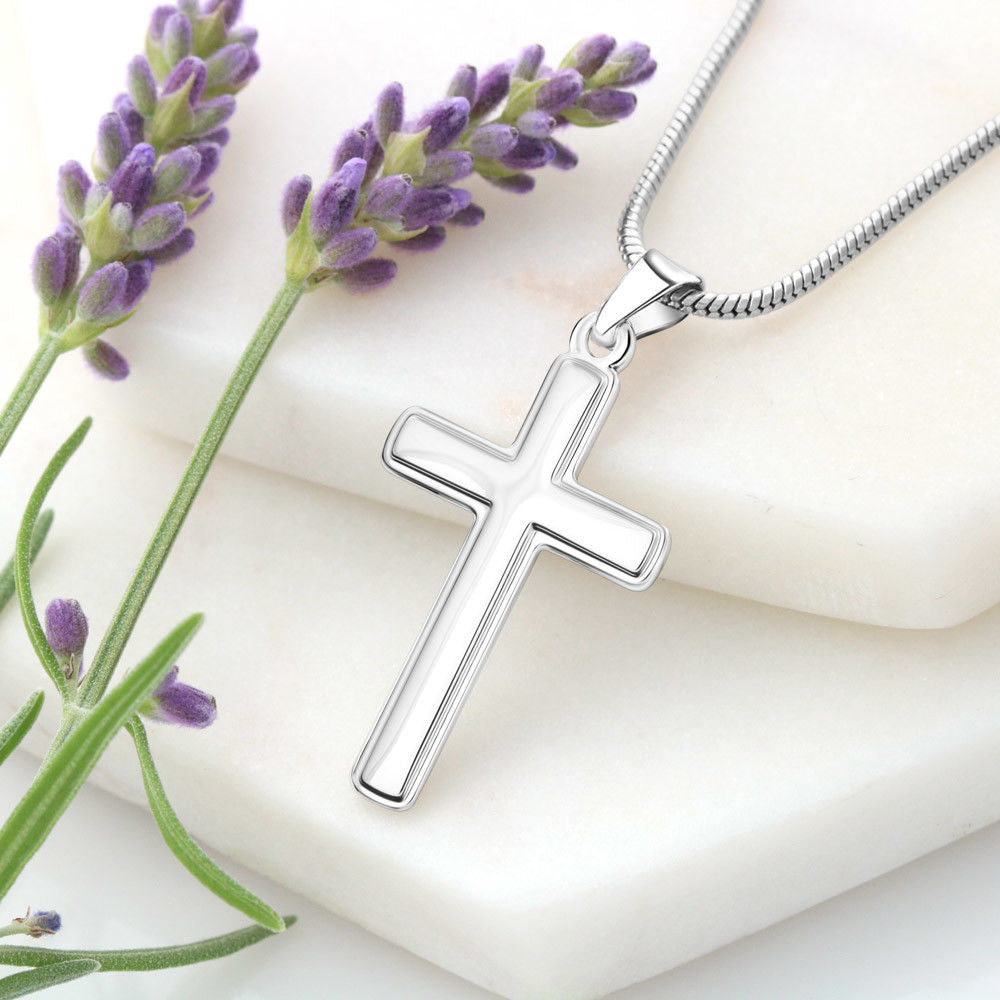 Personalized Cross Necklace - Graduation Gift