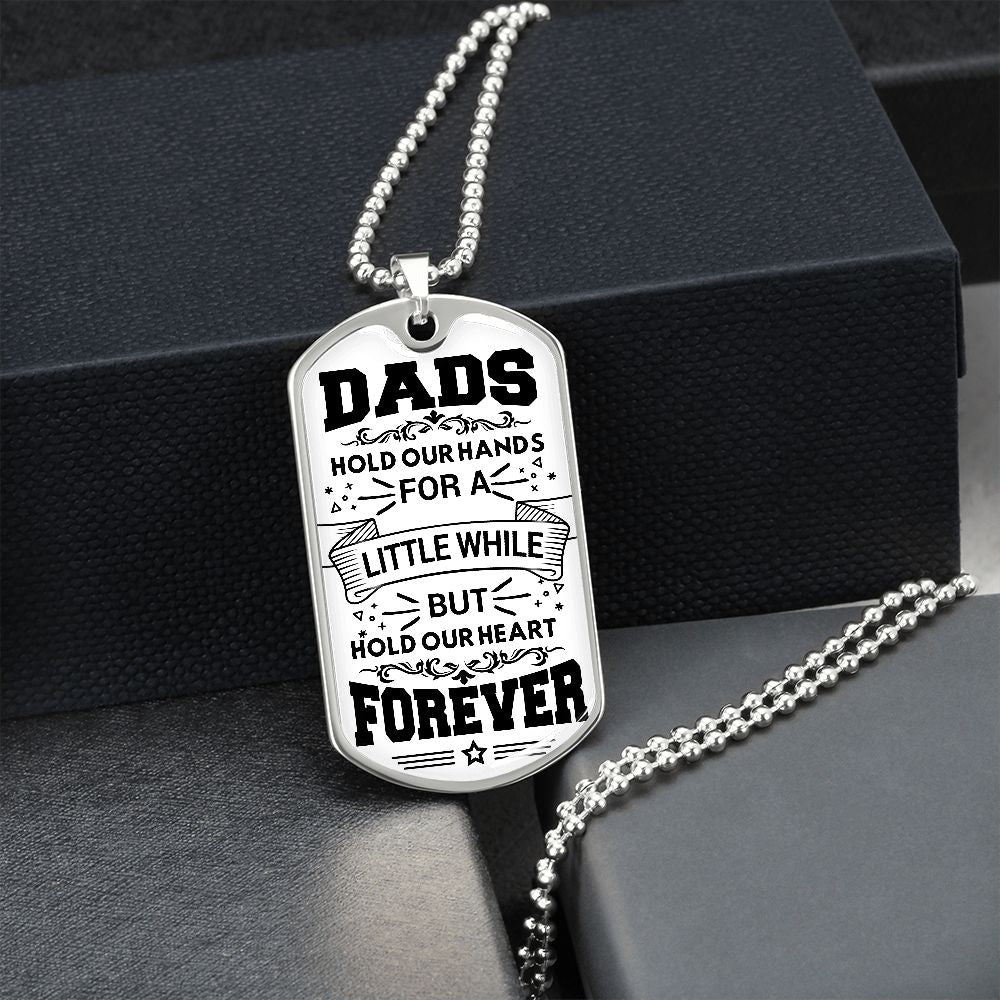 Dad Memorial Dog Tag Keepsake Gift