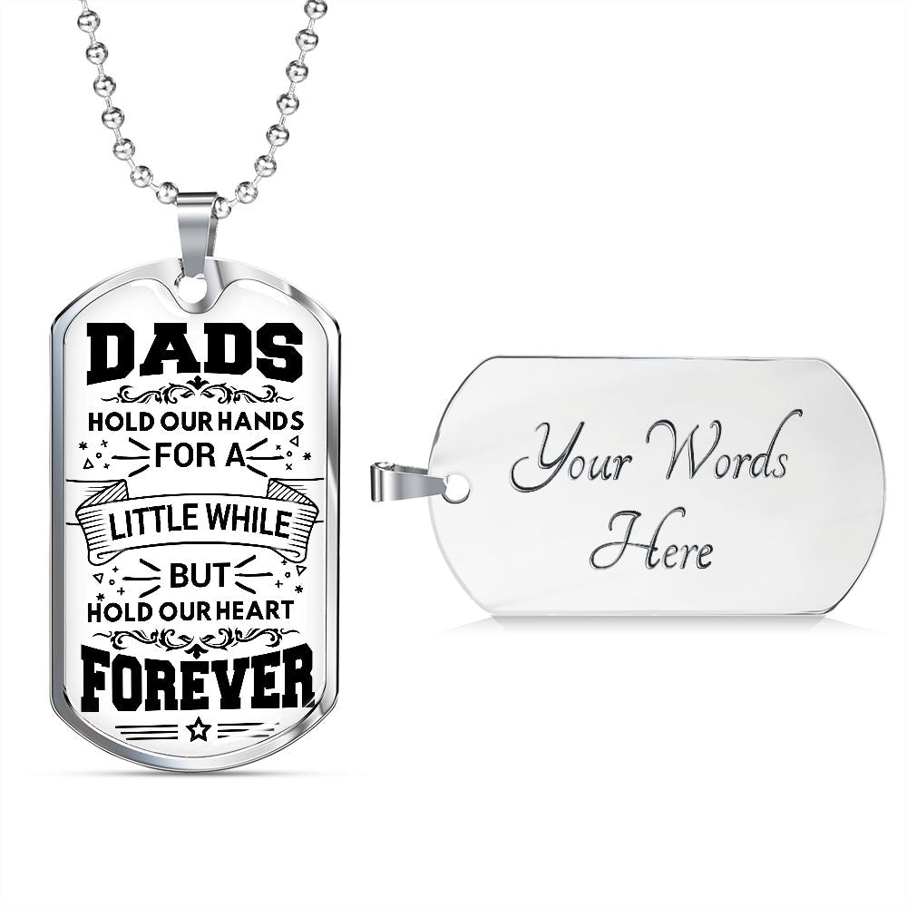 Dad Memorial Dog Tag Keepsake Gift