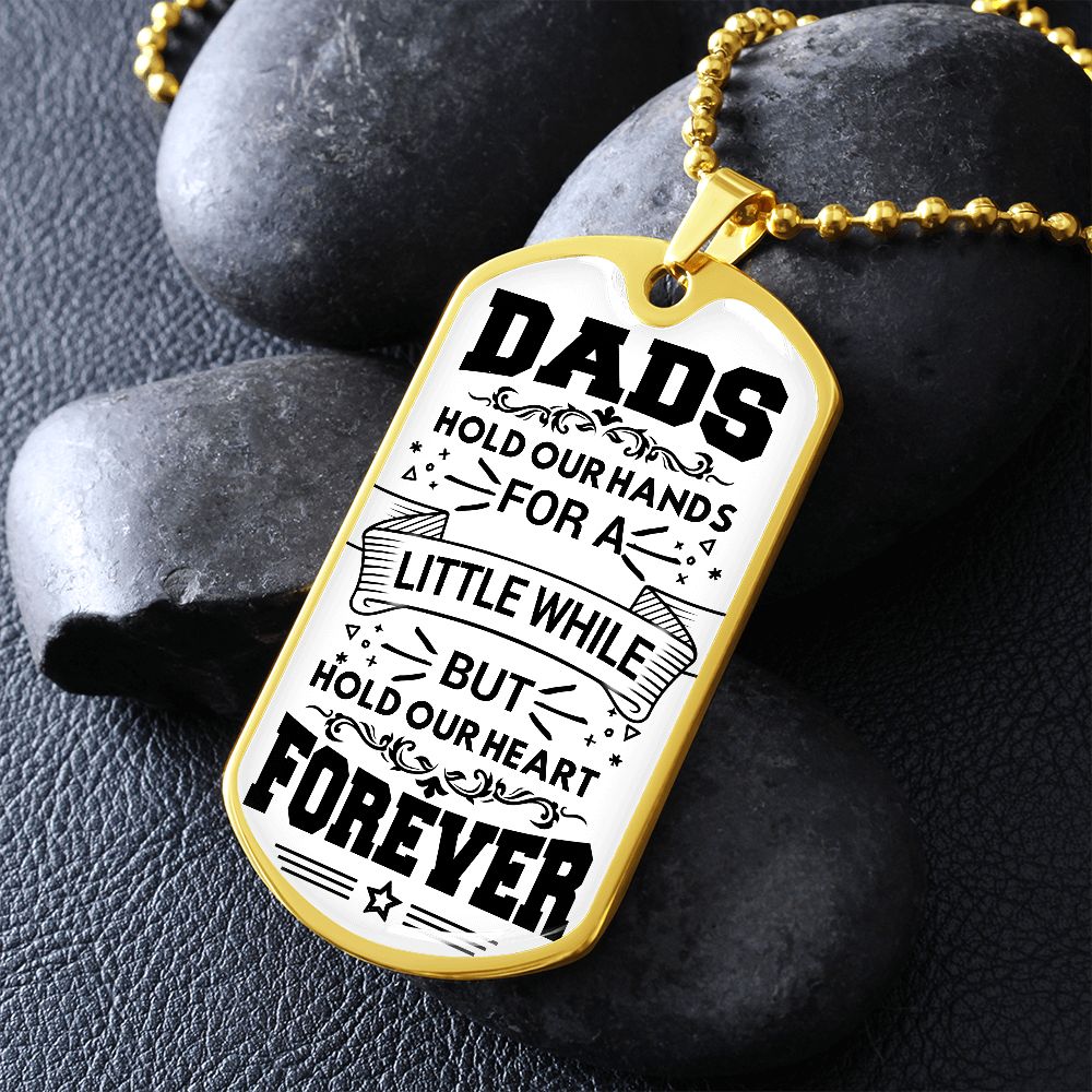 Dad Memorial Dog Tag Keepsake Gift