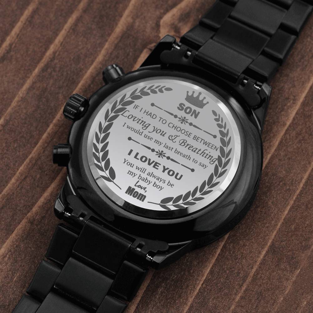 Engraved Watch For Son - From Mom