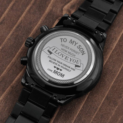 Follow Your Dream - Engraved Watch Gift From Mom
