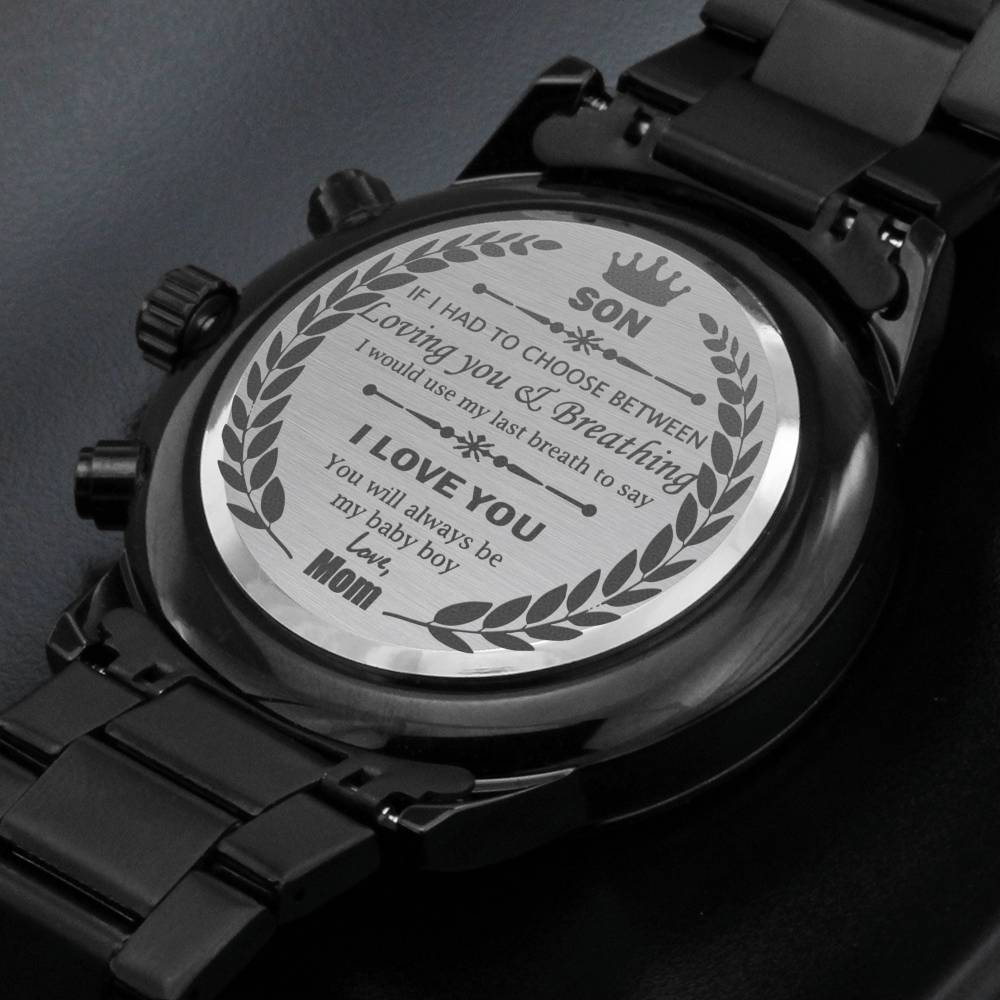 Engraved Watch For Son - From Mom