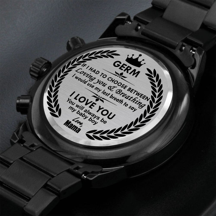 Personalized Engraved Watch Gift for Son