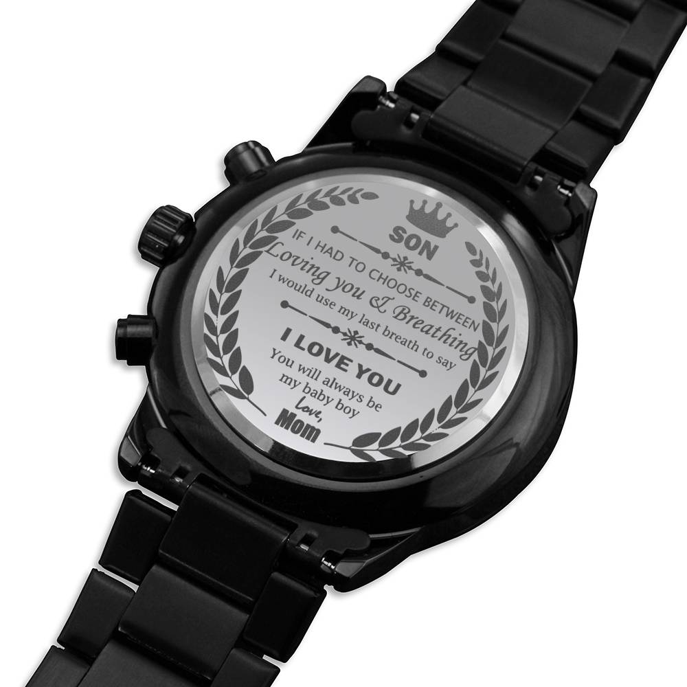 Engraved Watch For Son - From Mom