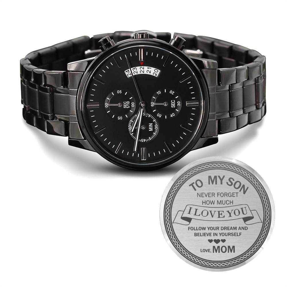 Follow Your Dream - Engraved Watch Gift From Mom