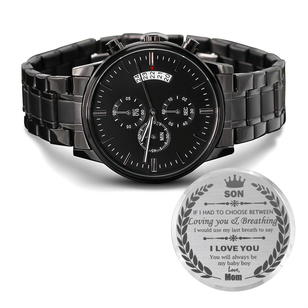 Engraved Watch For Son - From Mom