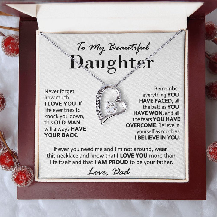 To My Daughter – Dad’s Heartfelt Necklace