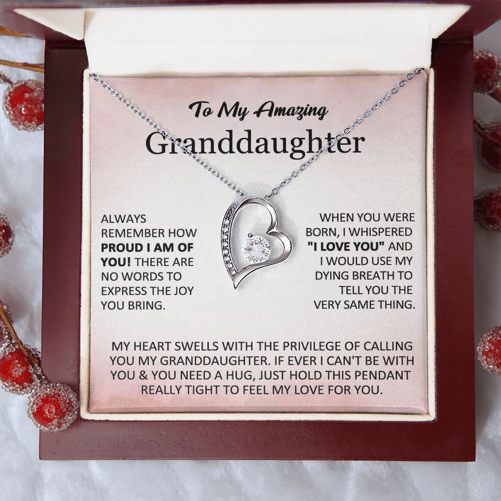 To My Granddaughter – Proud Love Necklace