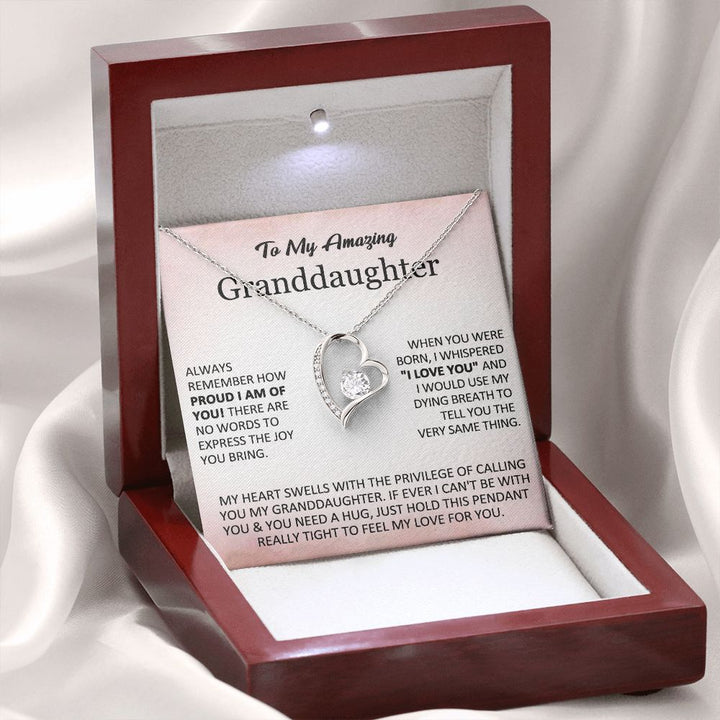 To My Granddaughter – Proud Love Necklace