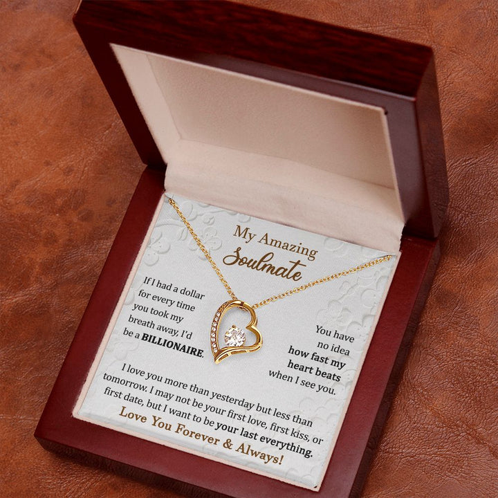 Heart Necklace Gift for Soulmate Love
