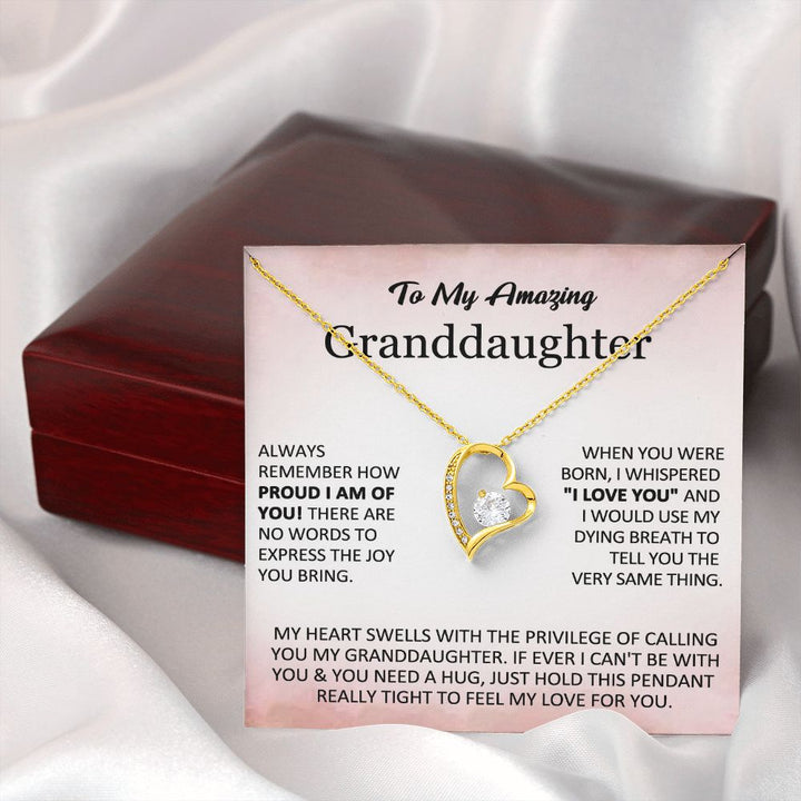 To My Granddaughter – Proud Love Necklace