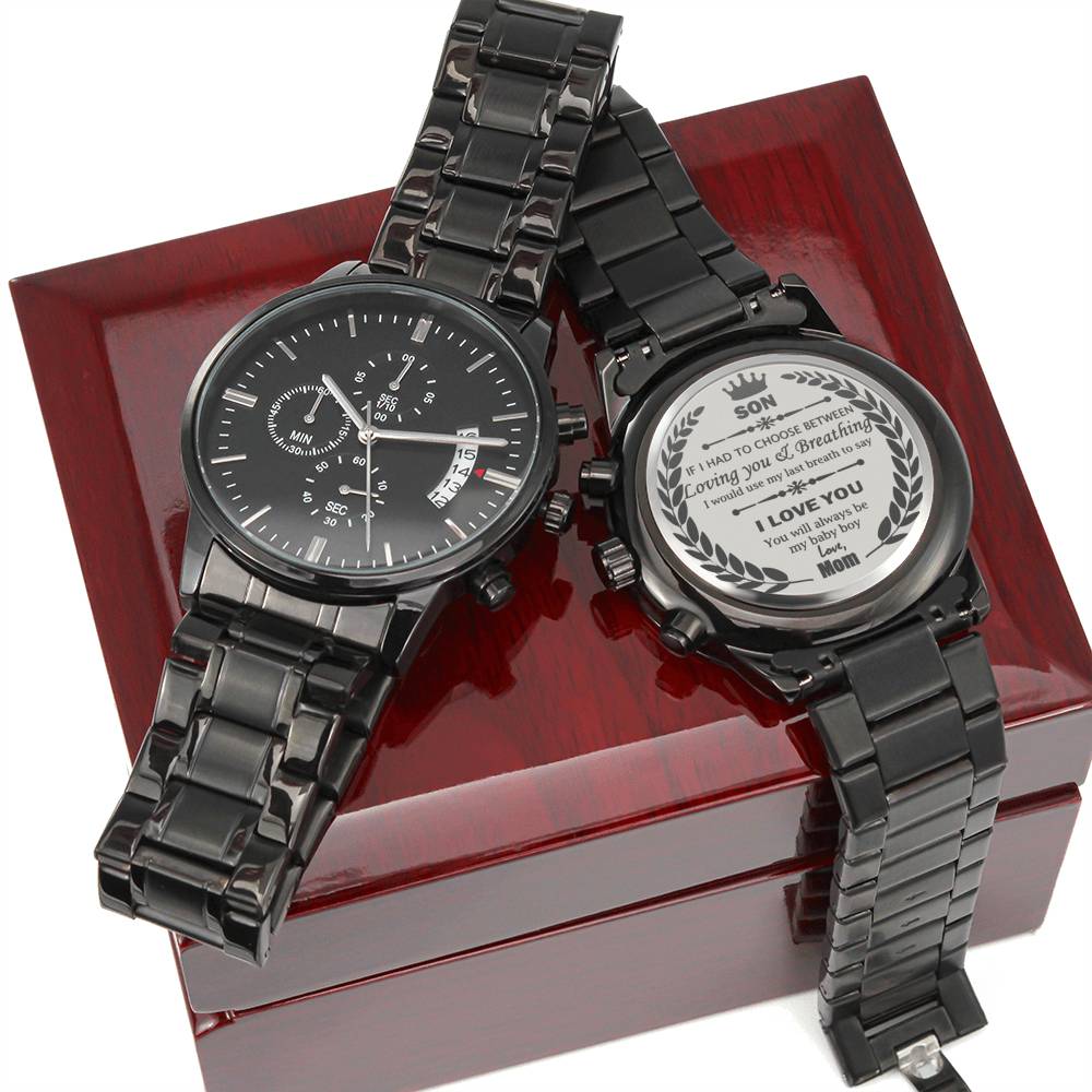 Engraved Watch For Son - From Mom