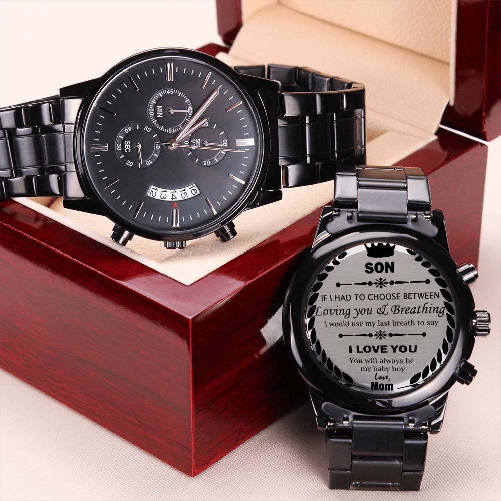 Engraved Watch For Son - From Mom