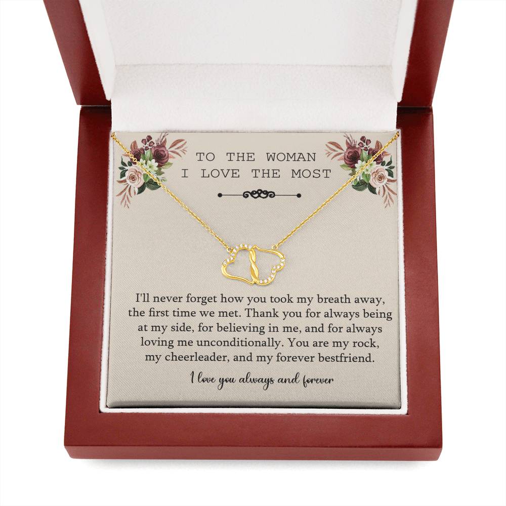 To The Woman I love The Most, To My Wife Necklace, Gift For Girlfriend, Anniversary Gift For Wife