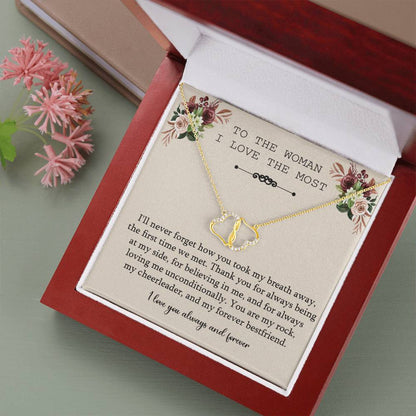 To The Woman I love The Most, To My Wife Necklace, Gift For Girlfriend, Anniversary Gift For Wife