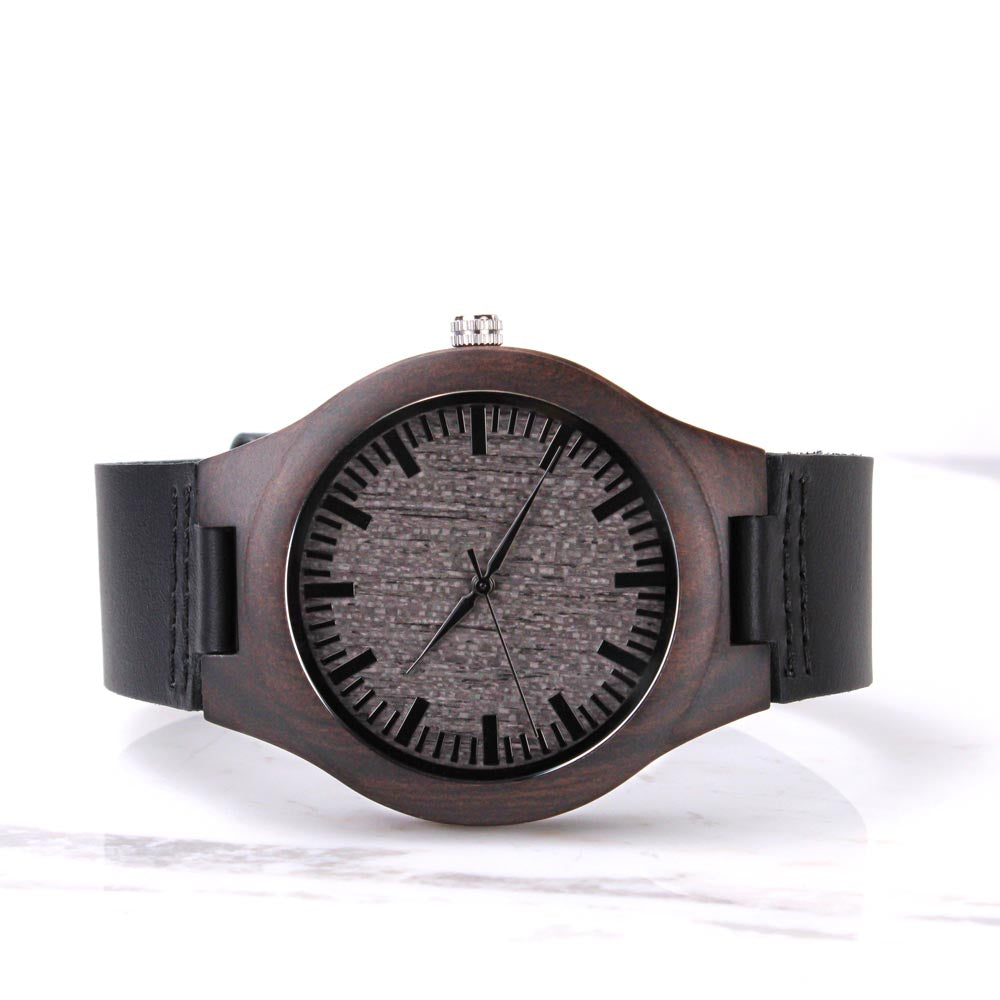 To My Grandpa Wood Watch