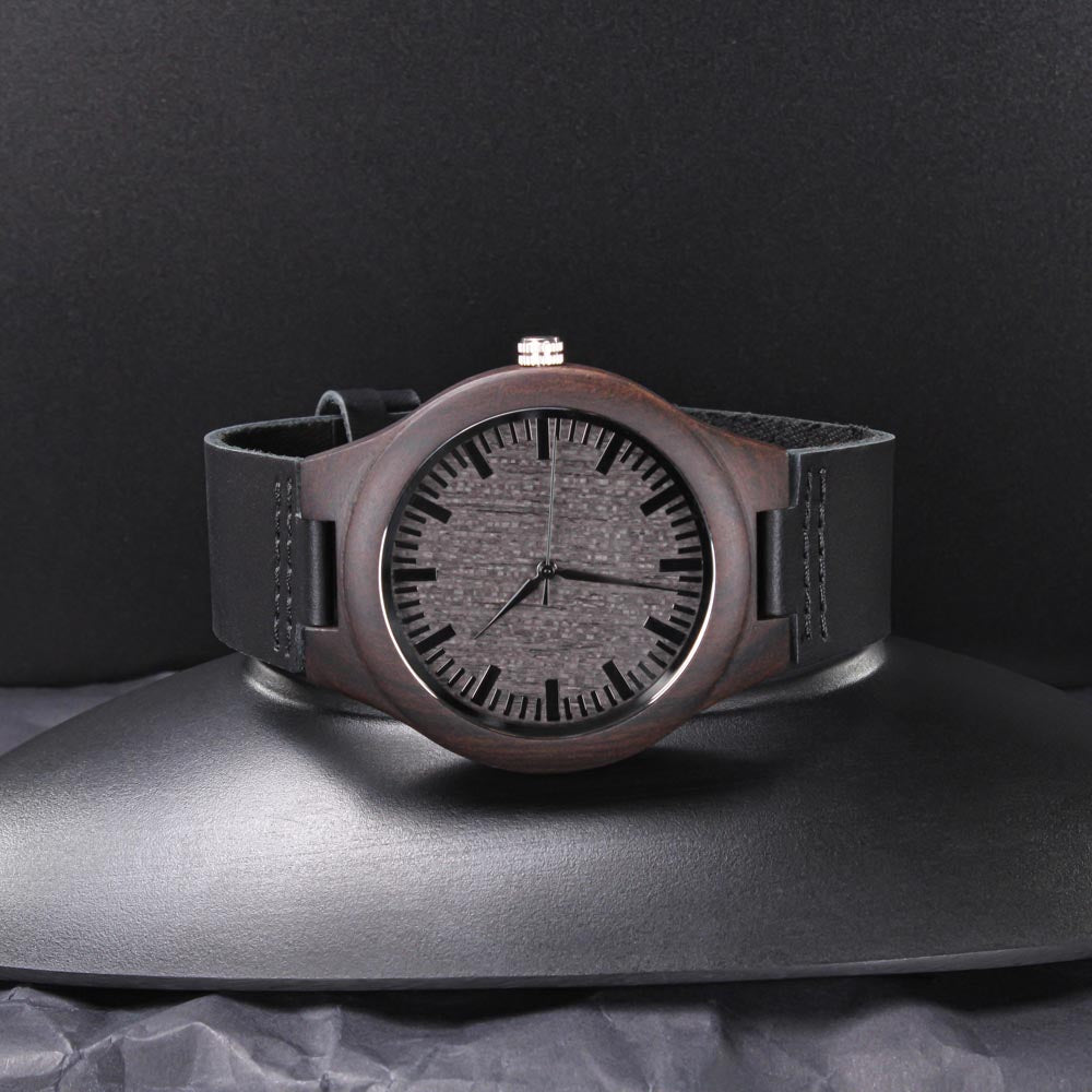 To My Son - Wood Watch Gift From Mom