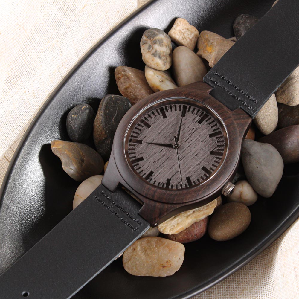 To My Son - Wood Watch Gift From Mom