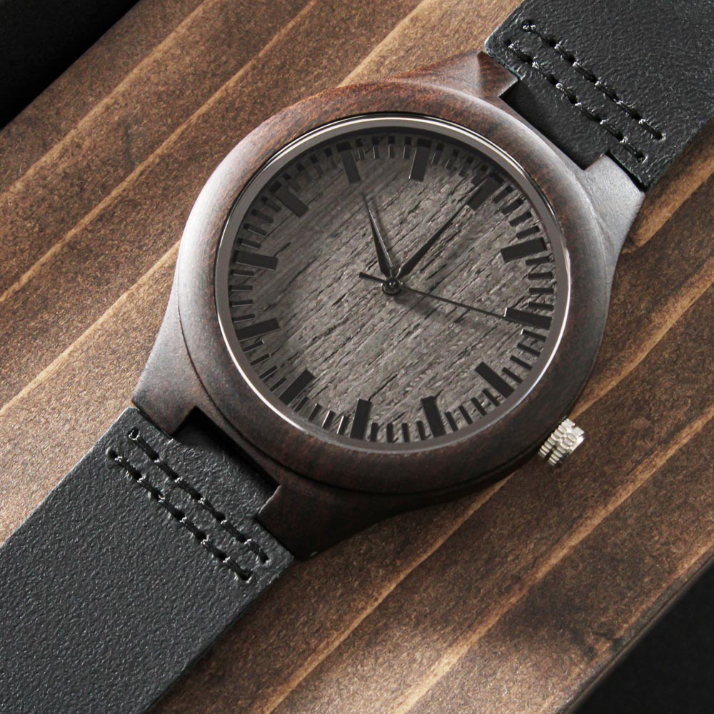 To My Son - Wood Watch Gift From Mom