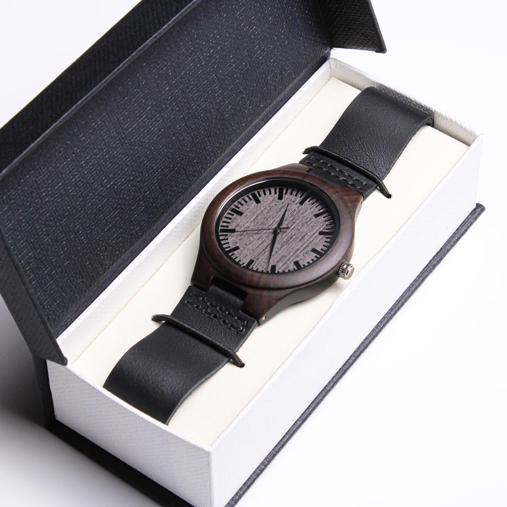 To My Grandpa Wood Watch
