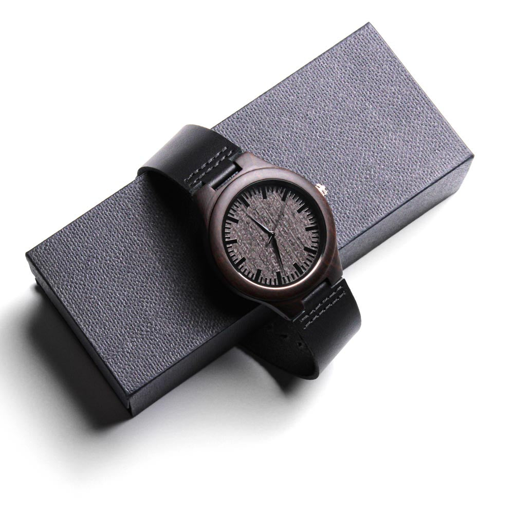 To My Grandpa Wood Watch