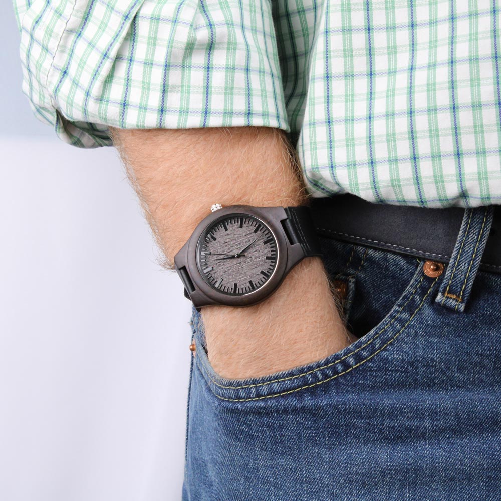 To My Grandpa Wood Watch