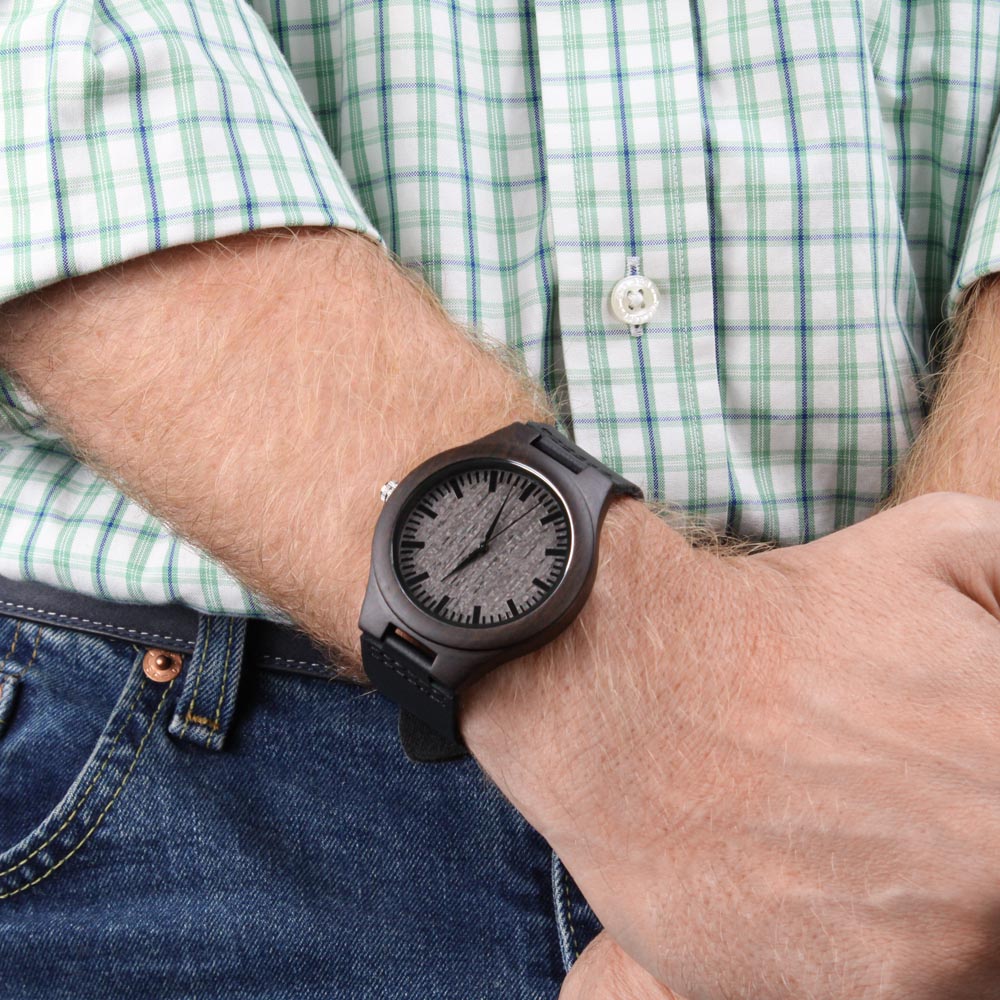 To My Grandpa Wood Watch