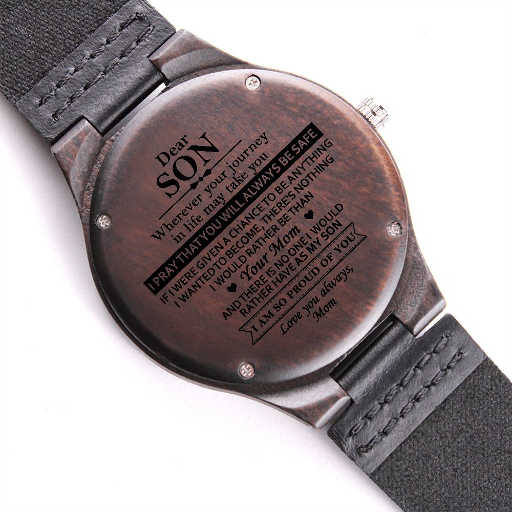 wooden watch for son