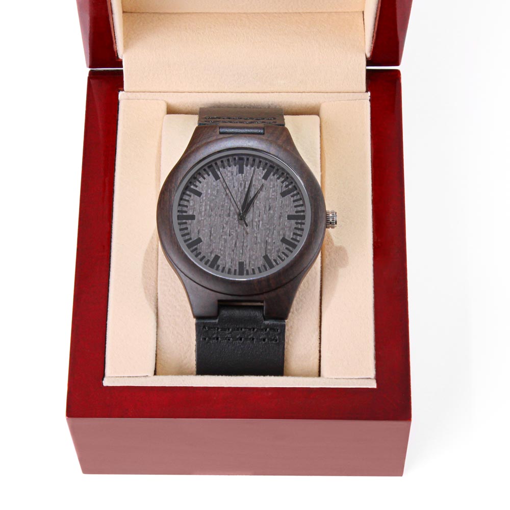 To My Grandpa Wood Watch